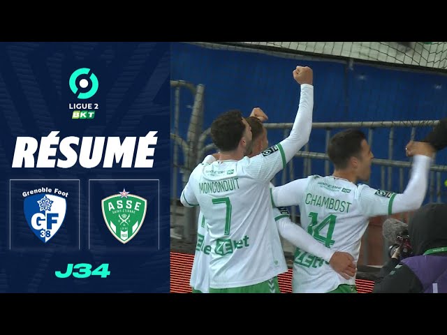 GRENOBLE FOOT 38 - AS SAINT-ÉTIENNE (0 - 2) - Résumé - (GF38 - ASSE) / 2023-2024