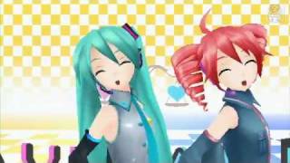 Hatsune Miku x Kasane Teto x Akita Neru - Triple Baka (Project Diva Extend)