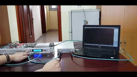 Test of UHF tunable filter with digital control
