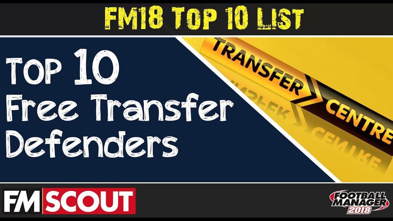 FM18 | Top 10 Free Transfer Defenders Using Genie Scout | Football Manager 2018