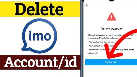 how to delete imo account 2022 | Imo id kaise delete kare | Delete imo account
