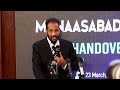 Kalimadda Wasiirka Dhallinyarada ee Xafladda Xilwareejintiisa