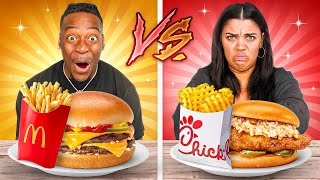 MCDONALDS VS CHICK-FIL-A FOOD CHALLENGE image