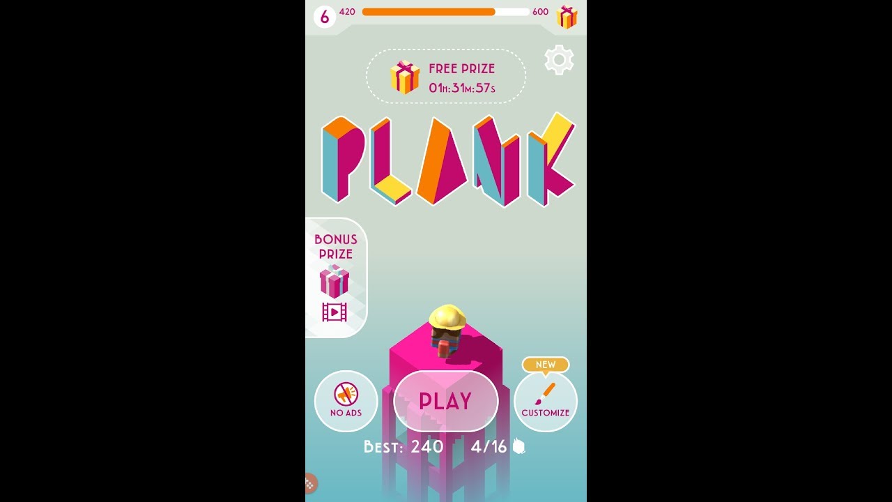 Plank Racing Game Plank gameplay walkthrough - YouTube