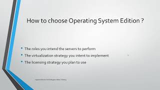 410 Lesson 01 01 Selecting a Windows Server 2012 Edition