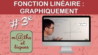 Déterminer graphiquement une fonction linéaire - Troisième