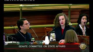 Caroline Welton Testimony | Senate Committee on State Affairs