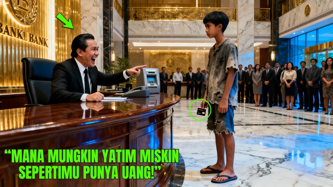 Bocah Yatim Gembel Datang ke Bank 