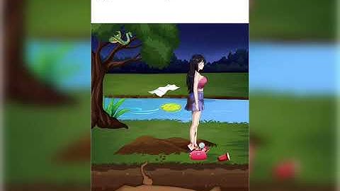 Annoying Puzzle Game 2 Level 32 : Help the Girl Breathe underground - Walkthrough Solution