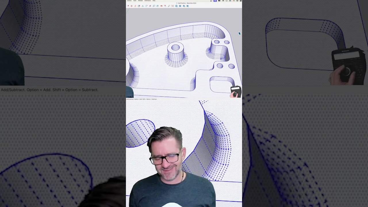 Complex SketchUp Bevel on Machine Part