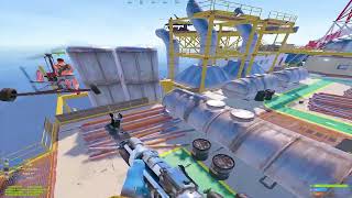 Fighting A Zerg On Large Oil Rig Wipe Day - Rust