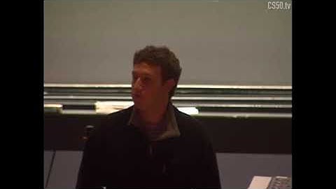 CS50 LECTURE BY MARK ZUCKERBERG..