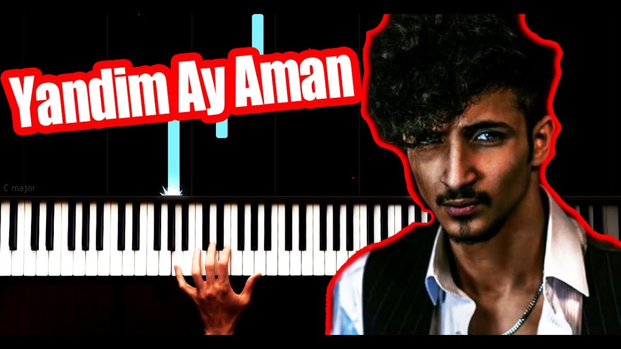 Alican   Yandim Ay Aman   Piano Tutorial by VN