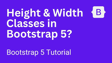 Height & Width in Bootstrap 5 - Funku Coder | Bootstrap 5 tutorial for beginners