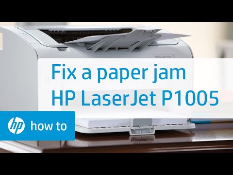 Fixing a Paper Jam | HP LaserJet P1005 Printer | HP