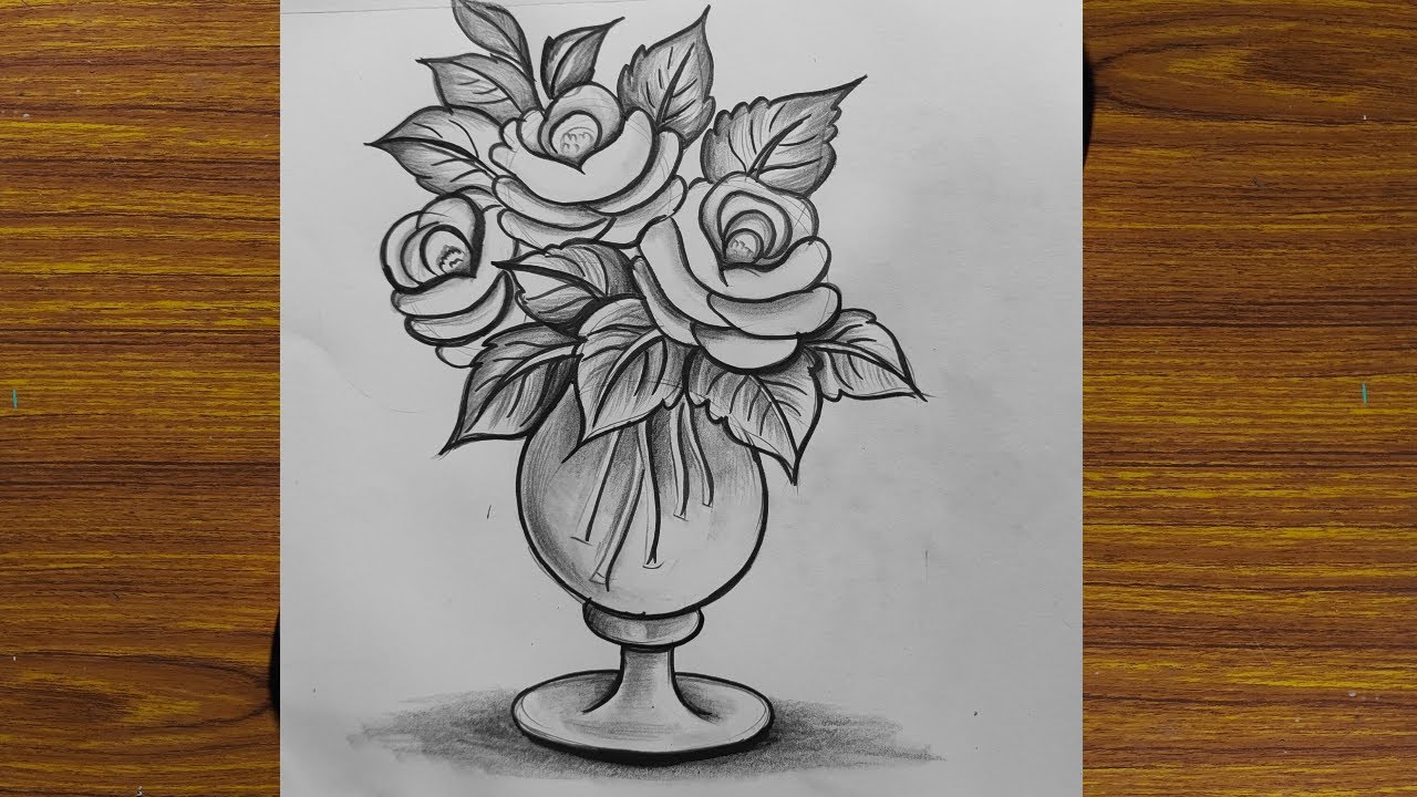 Flower Vase Drawing