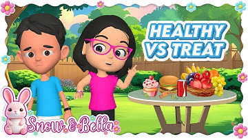 Kids Healthy Eating Activity | Sort Foods with Snow & Bella #kidseducation