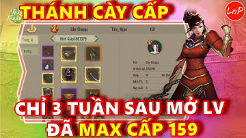 VÕ LÂM 1 MOBILE - THÁNH CÀY CẤP - CHỈ 3 TUẦN SAU KHI MỞ LV ĐÃ MAX CẤP 159 | LnP