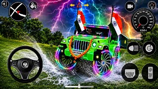 Dollar (Song) Modified Mahindra M_Black Thar 😈|| Indian Cars simulator 3D || Android Gameplay screenshot 1