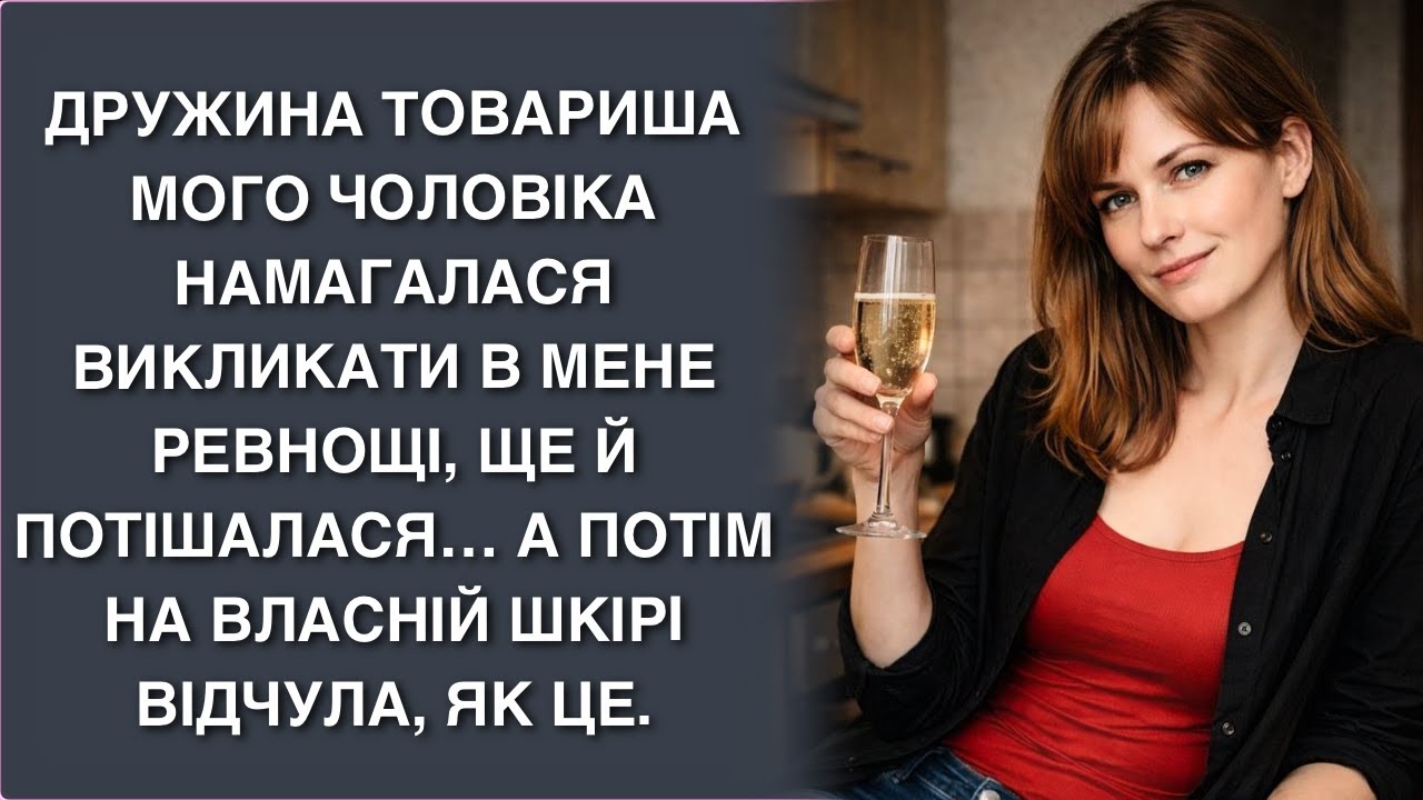 Дружина товариша мого чоловіка намагалася викликати в мене ревнощі, ще й потішалася… А пот