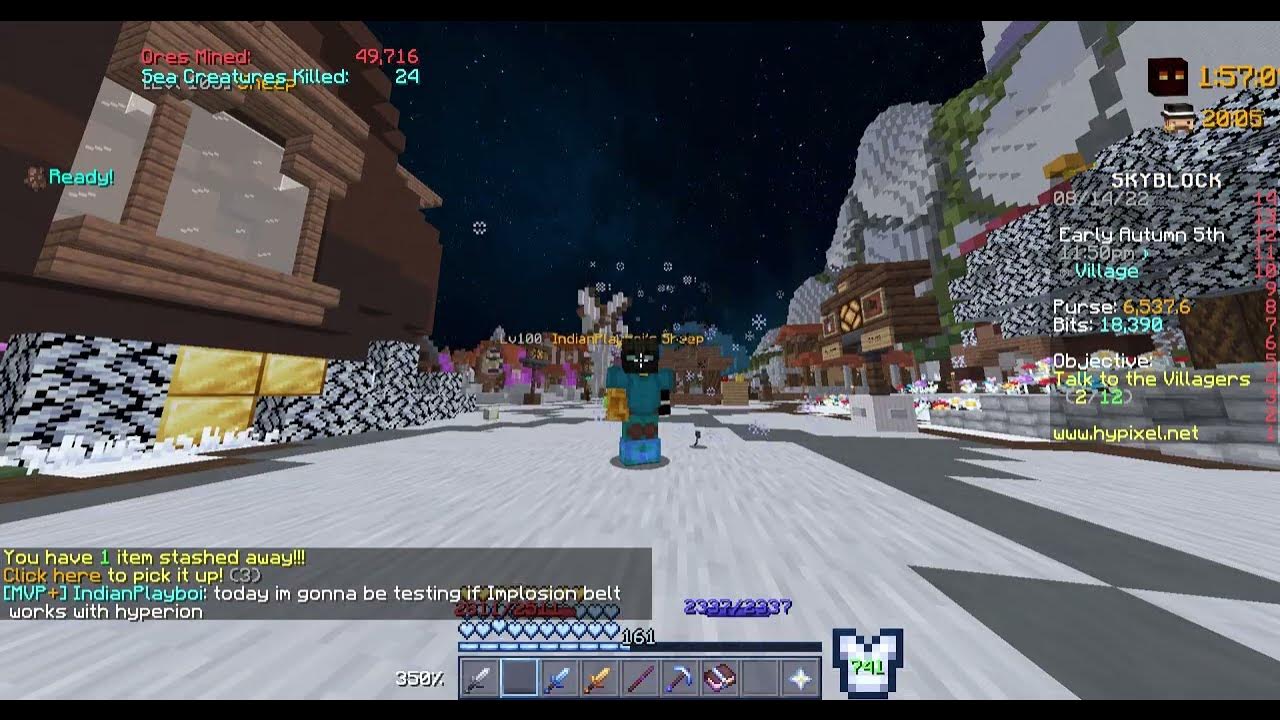 Does Implosion belt work with hyperion ? ( Hypixel Skyblock ) YouTube