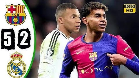 ملخص مباراة برشلونة وريال مدريد نهائي كأس السوبر الإسباني 5-2
