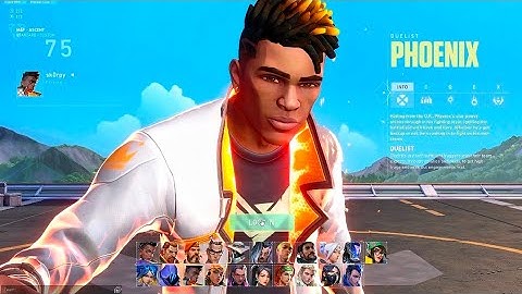 Pheonix Agent Select Animation In Valorant