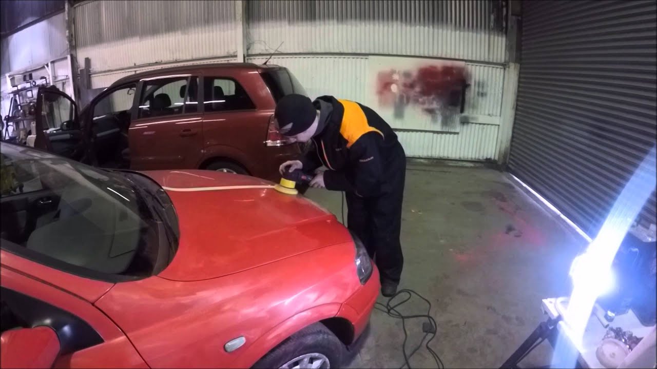 How to do Paint correction Pt2 cutting compounding - YouTube