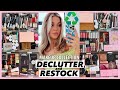 makeup collection DECLUTTER & RECLUTTER 💄 my beach house makeup storage