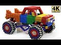 DIY - How To Make Monster Truck with Magnetic Balls Satisfaction 100% (ASMR) | Magnetic Man 4K