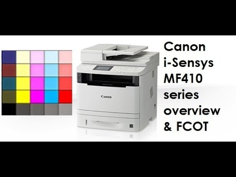i-SENSYS imageCLASS MF414dw MF411dn MF416dn MF418x MF419x Overview and FCOT  test - YouTube