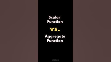SQL Scalar Function Vs Aggregate Function ✍️