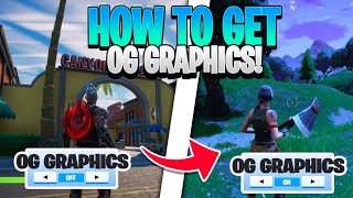 How To Get OG Fortnite Graphics On Console! (Works on Xbox & Playstation!)