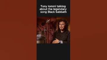 Thumbnail of Tony Iommi talking about the song Black Sabbath #blacksabbath #ozzyosbourne #tonyiommi #metal #riff