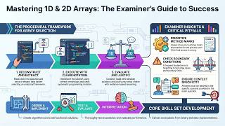 Selecting 1D or 2D Arrays for Given Tasks Explained Clearly | ctygs2t7 #Tasks