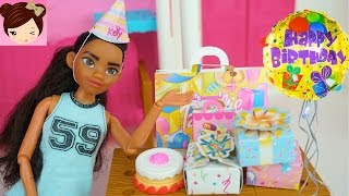 Disney Moana Surprise Birthday Party with Frozen Elsa Toddler Barbie - Gift Opening