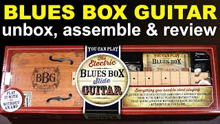 Blues Box Guitar, the BBG slide guitar. Unboxing, assembly and review.