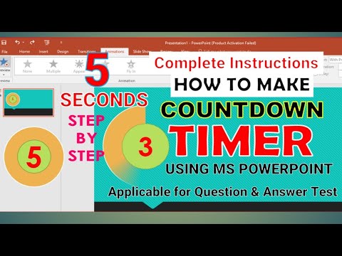 HOW TO MAKE A 5 SECONDS COUNTDOWN TIMER USING MS POWERPOINT - YouTube