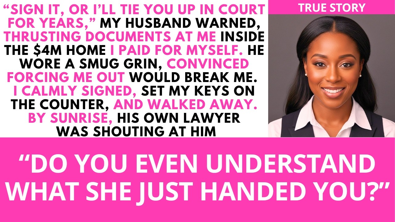 My Husband Took My $4M Home Until His Lawyer Saw the Papers | Sweet Comfort Stories