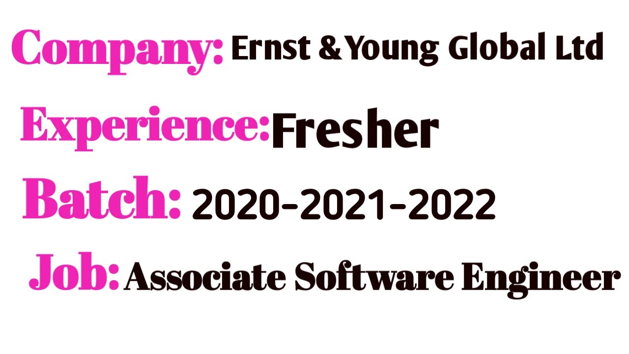 ernst & young global limited|off campus drive for 2022 batch freshers|ey off campus recruitment 2022