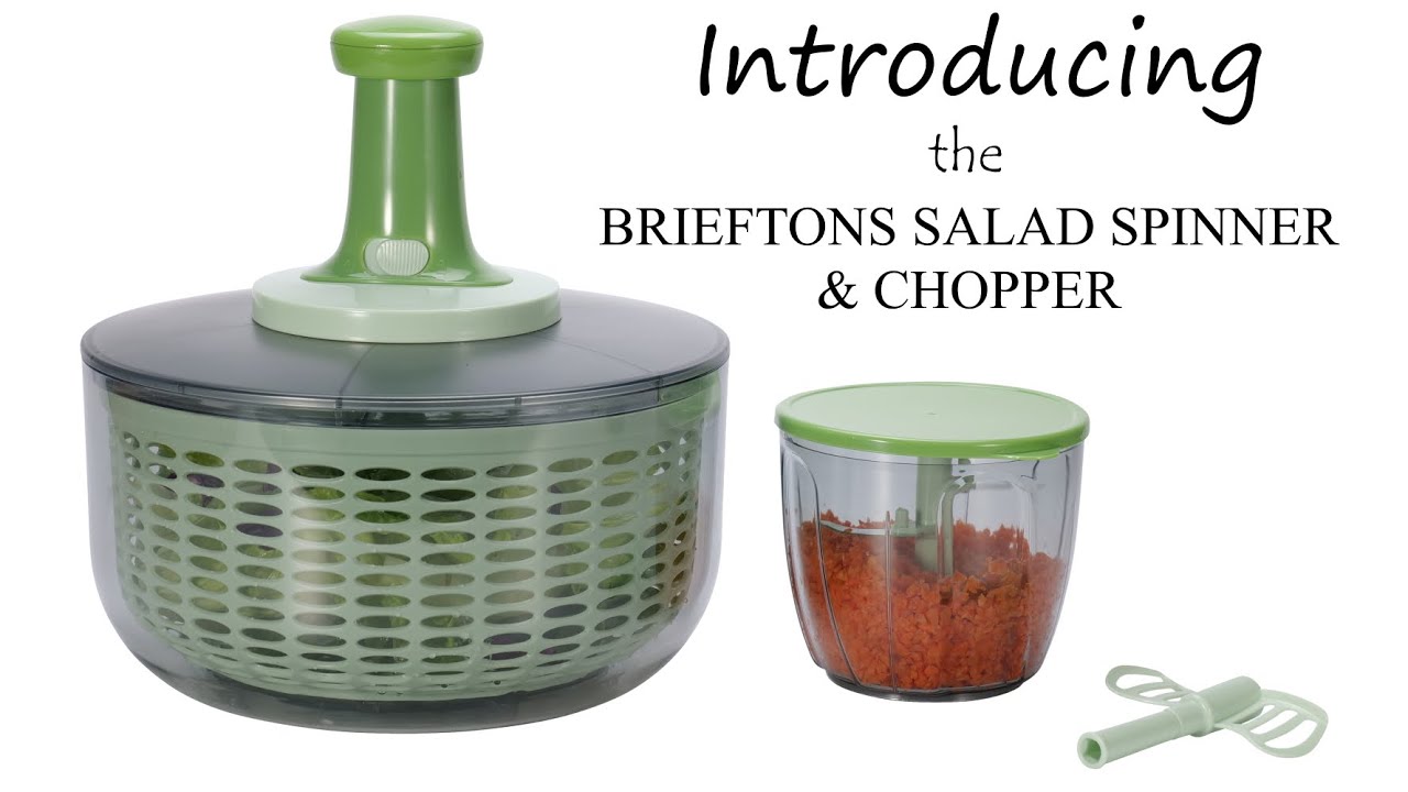 Brieftons Quickpush Food Chopper: Vegetable Chopper Dicer Slicer