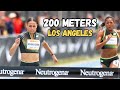 Sydney McLaughlin-Levrone shocked Abby Steiner & Gabby Thomas II 2024 Grand Prix Los Angeles 200m