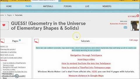 Subpages in TwinSpace