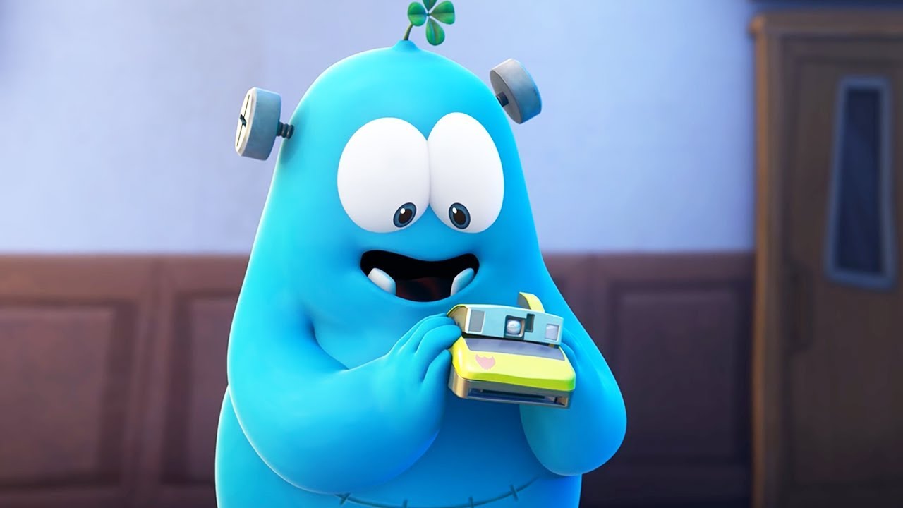 Funny Animated Cartoon | Spookiz Frankie's Selfie Camera Birthday Present 스푸키즈 Videos For Kids spookiz kong kong