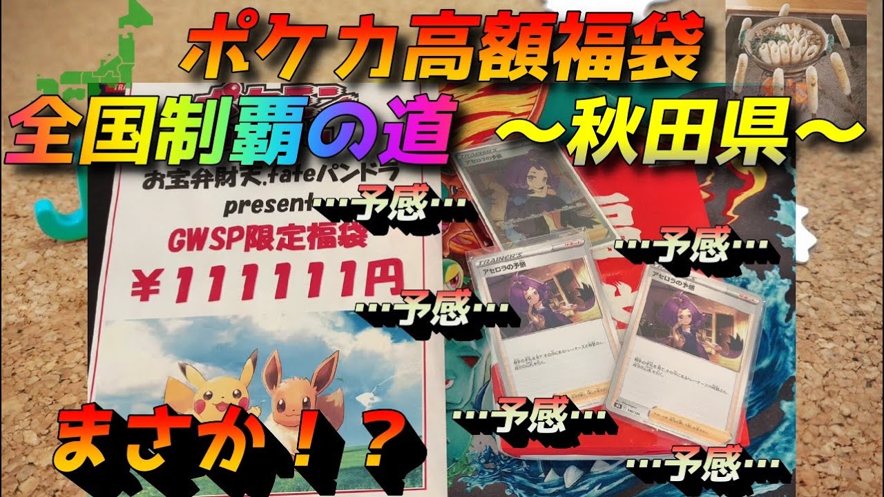 ポケカ】秋田県でアセロラコンセプトの高額福袋が販売されてたんで開封