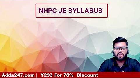 NHPC JE official syllabus | All Branch