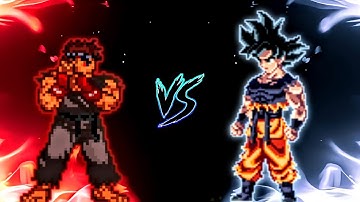 Ryu V3 OP (New) VS Goku DBS V3.5 OP (all form) in Mugen