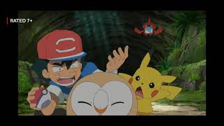 Rowlet is a sleep in the middle of a battle
