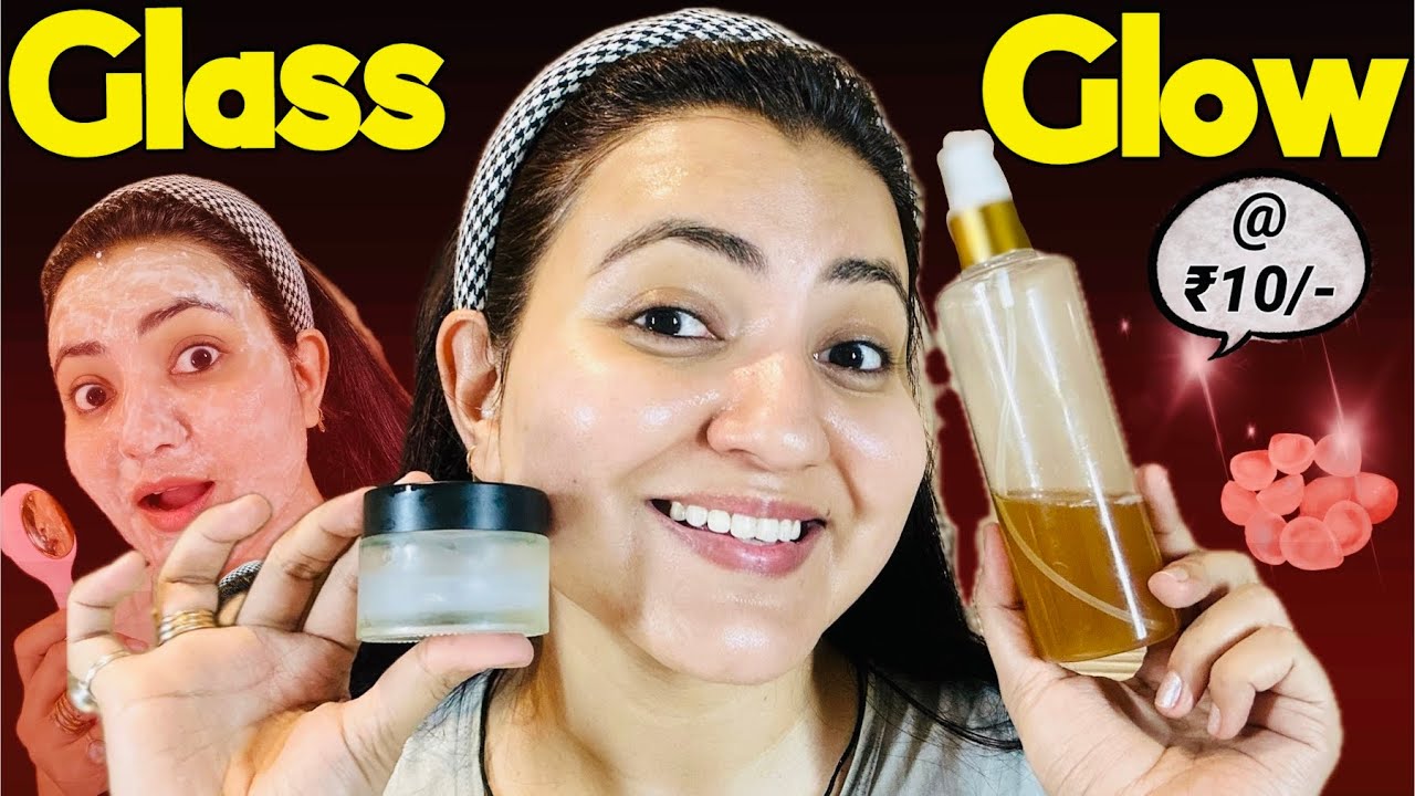 DIY *SUMMER GLASS GLOW FACIAL* सिर्फ एक बार Use करें ,महंगे पार्लर Facial से 10 गुना Glow 💕