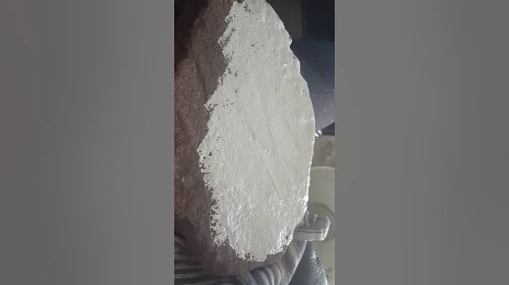 Starting to paint a rock number 1 painting